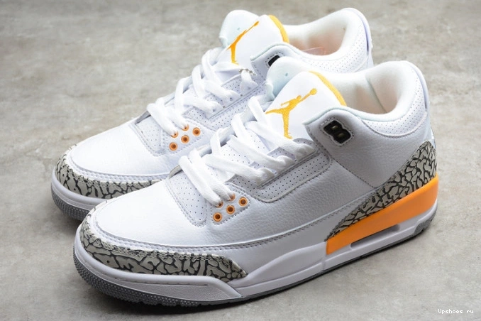 (W) Laser Jordan Orange 3 Air Retro CK9246-108 0727